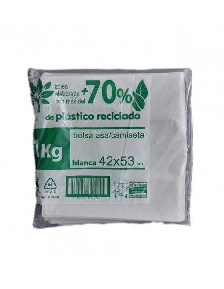 Bolsa Camiseta Blanca 42x53