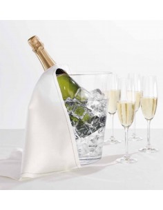 Cubrebotellas Roll drap blanco 10 ud
