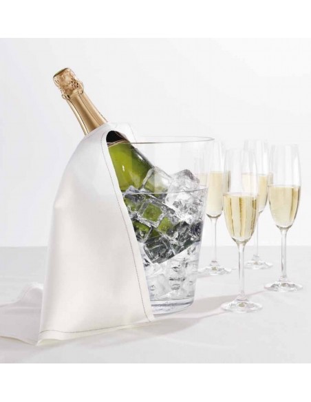 Cubrebotellas Roll drap blanco 10 ud