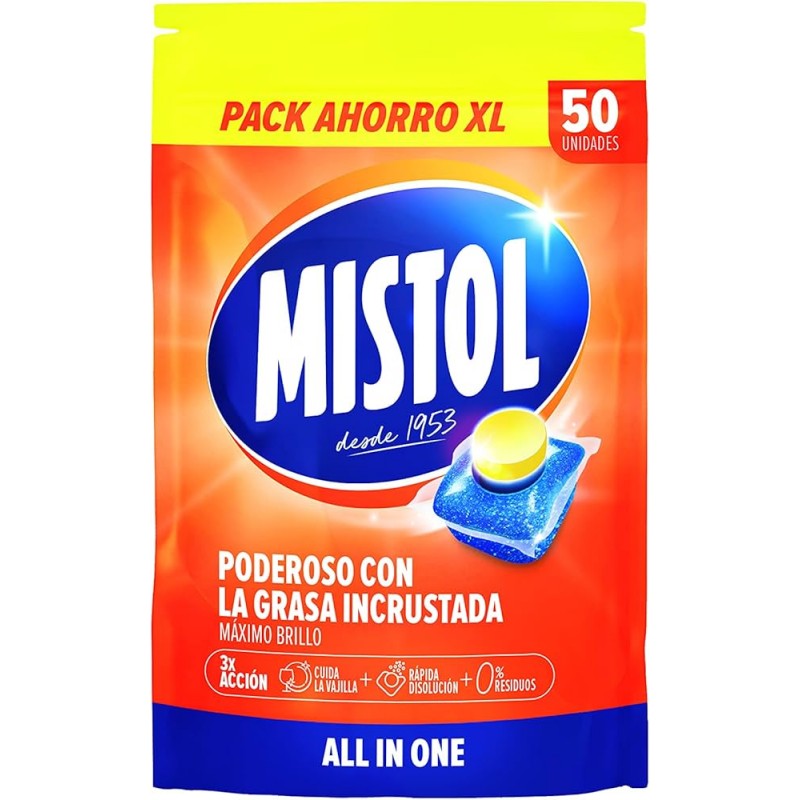 Mistol Pastillas Lavavajillas 50 ud